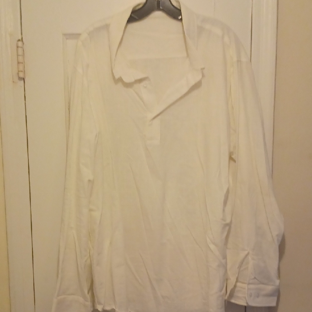 Classic White Linen Men's Tunic